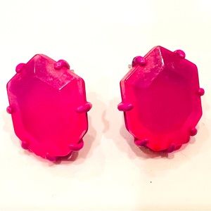 Kendra Scott Hot Pink Stud Earrings